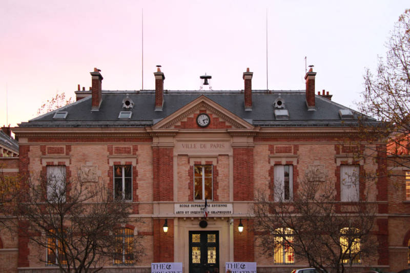 Façade de l'école Estienne